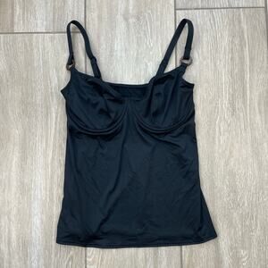 Freya Black Underwire Tankini Top